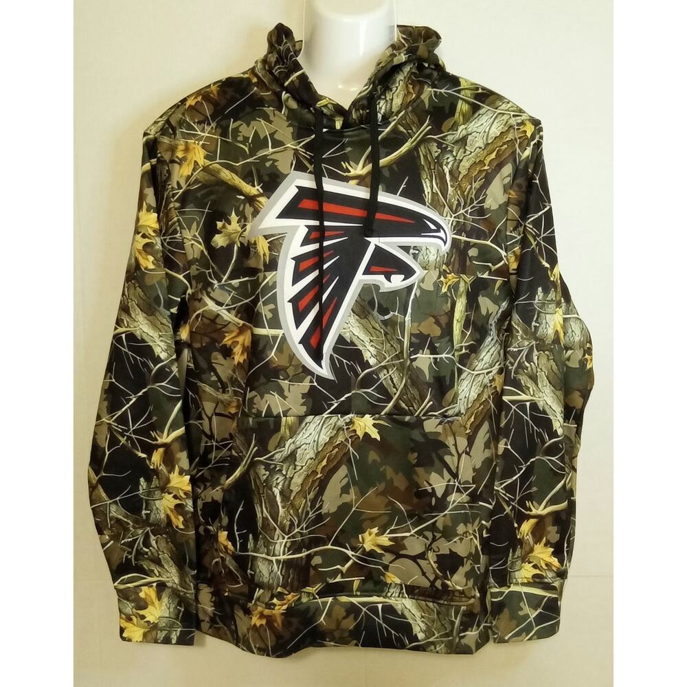 Atlanta Falcons NFL Foco Big Logo Camo Hoodie Medium